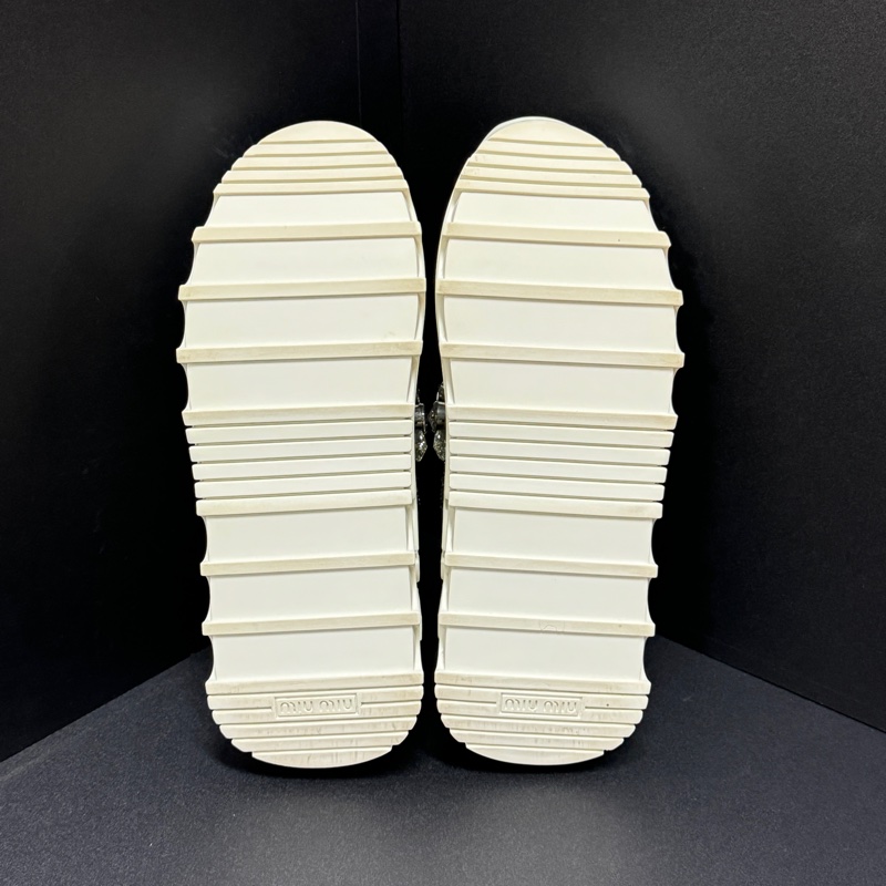 （全新品🎁） Miu Miu 專櫃最新 明星同款 閃片布運動鞋 專櫃38000！-9