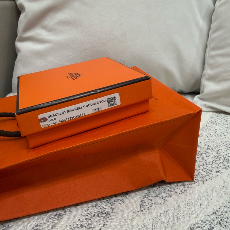 HERMES Mini Kelly Double Tour手環 大象灰-3