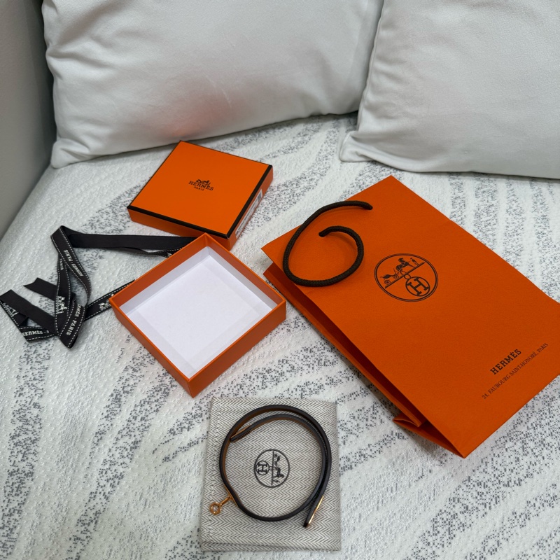 HERMES Mini Kelly Double Tour手環 大象灰-4