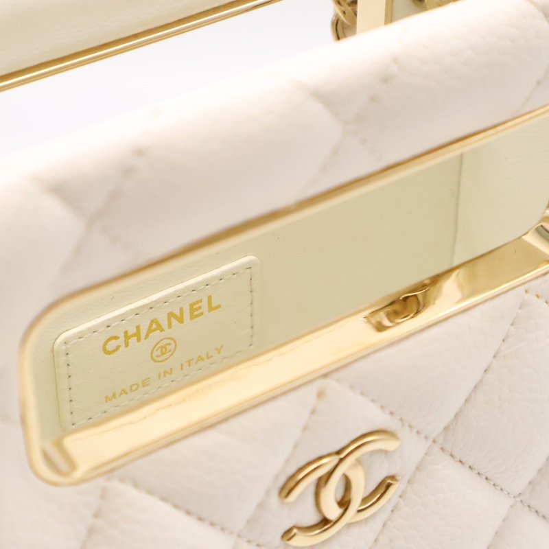 CHANEL 22S盒子晚宴包 - 白金-10