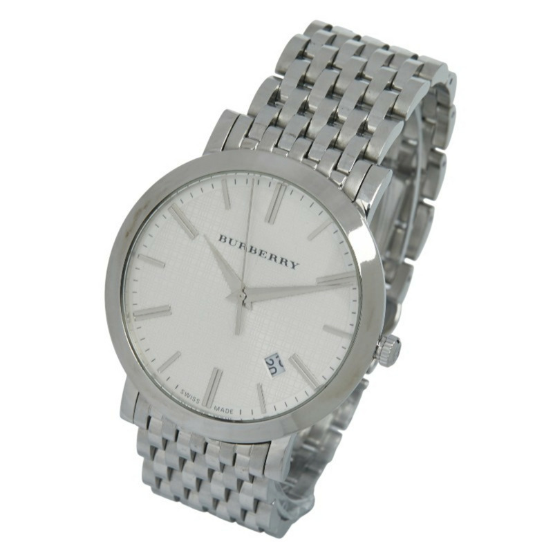 Burberry 男錶 BU1722 石英白色錶盤不鏽鋼-1