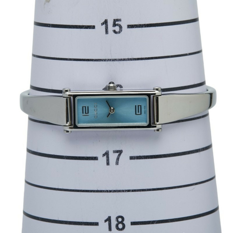 Gucci 手環表,淺藍色錶盤,1500L 石英機芯,不鏽鋼,女士,GUCCI-6