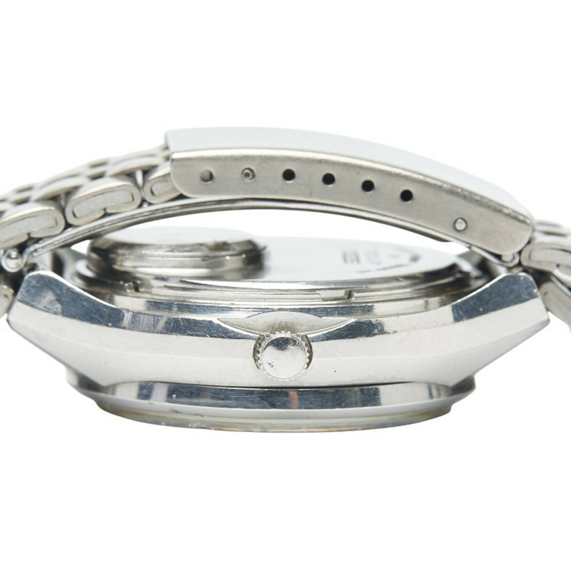 精工 3 指針星期日曆型手錶 3863-7010 石英銀色錶盤不鏽鋼女款-5