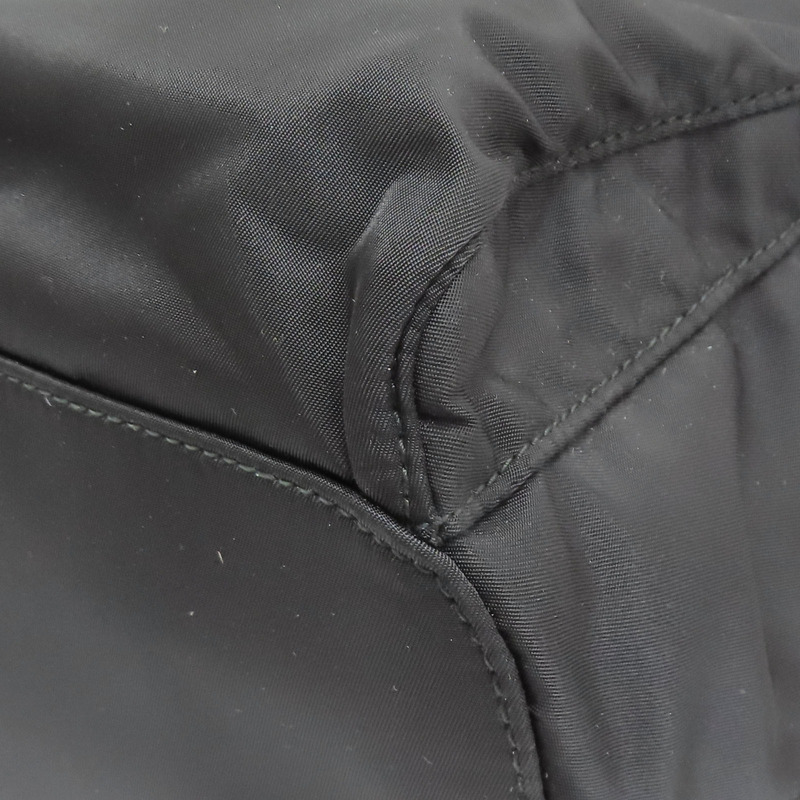 黑色尼龍 Re-Nylon 後背包 銀扣 1BZ070【PRADA 普拉達】 1BZ070-13