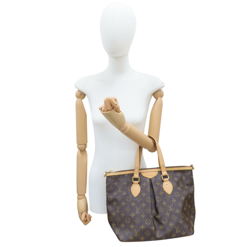 棕色 原花帆布 Palermo PM 兩用包【LOUIS VUITTON LV 路易威登】 M40145-7