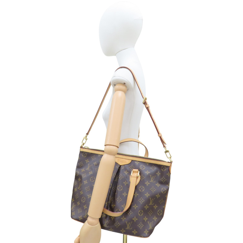 棕色 原花帆布 Palermo PM 兩用包【LOUIS VUITTON LV 路易威登】 M40145-8