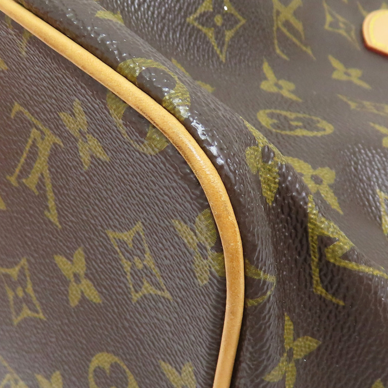 棕色 原花帆布 Palermo PM 兩用包【LOUIS VUITTON LV 路易威登】 M40145-12