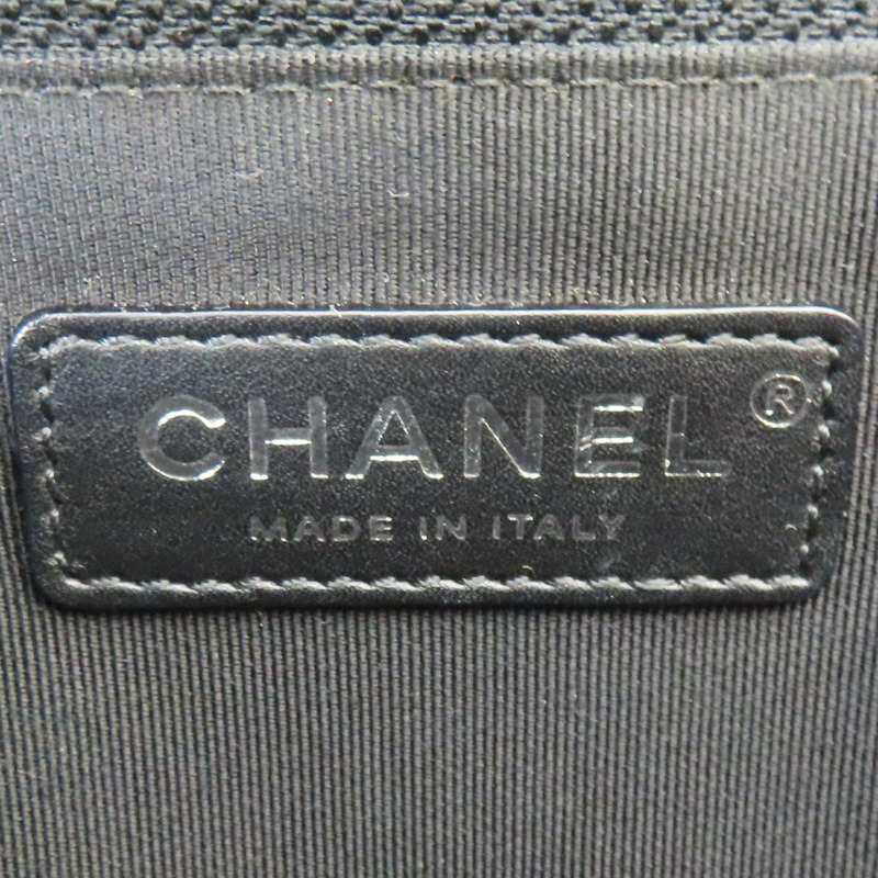 黑色 山型紋 牛皮 Boy28 肩背包 (無卡)【CHANEL 香奈兒】 A92193-7