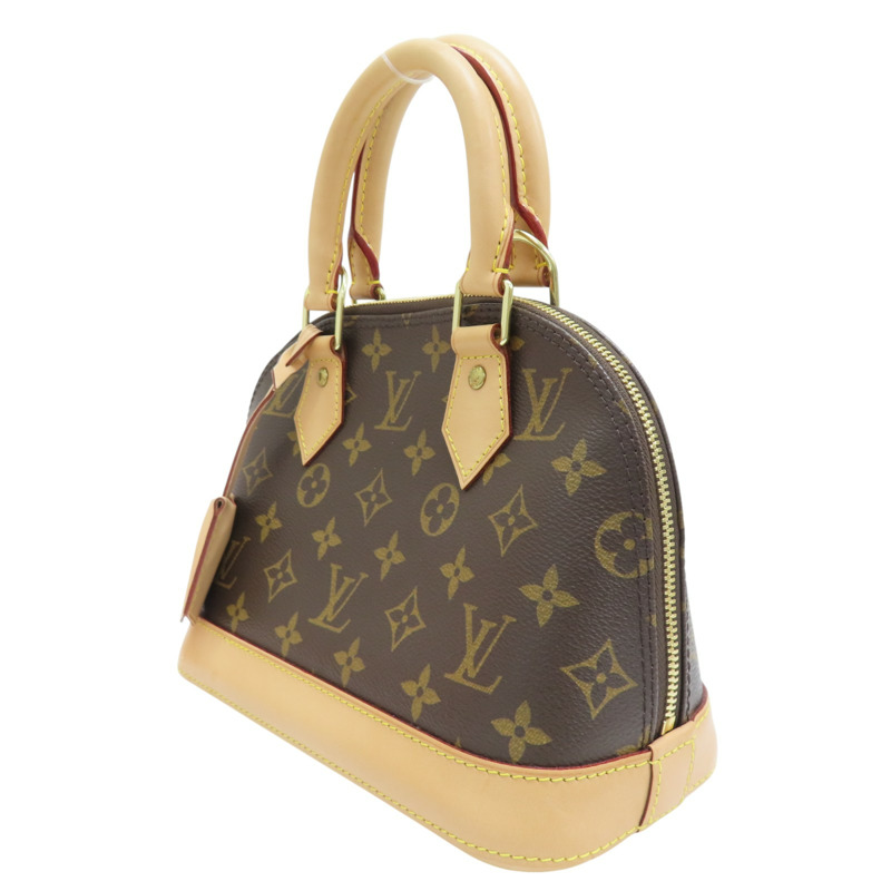 棕色 原花 PVC塗層帆布 ALMA BB 两用包【LOUIS VUITTON LV 路易威登】 M46990-2
