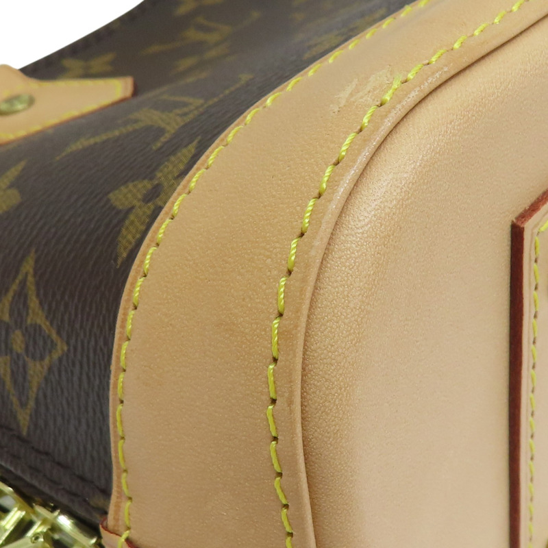 棕色 原花 PVC塗層帆布 ALMA BB 两用包【LOUIS VUITTON LV 路易威登】 M46990-9