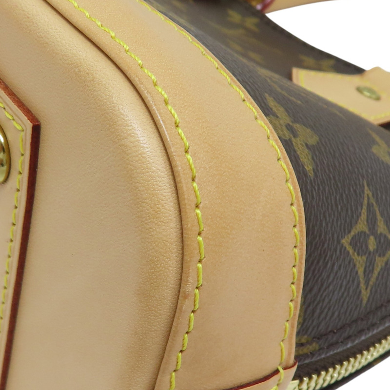 棕色 原花 PVC塗層帆布 ALMA BB 两用包【LOUIS VUITTON LV 路易威登】 M46990-10