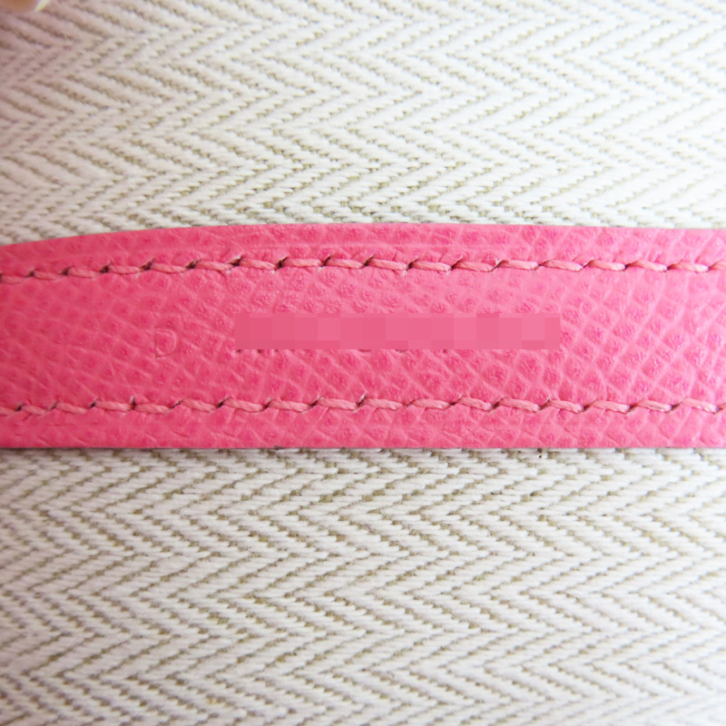 粉色 Epsom牛皮 Garden Party 36 手提包 銀扣 D刻【HERMES 愛馬仕】-7