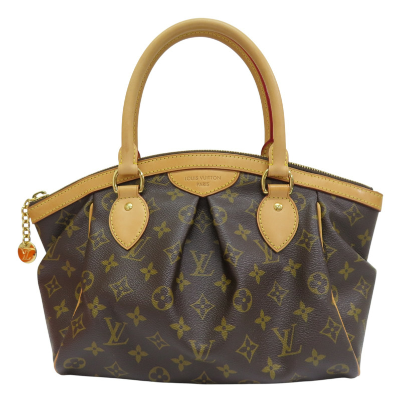 棕色 原花 PVC塗層帆布 Tivoli PM 肩背包【LOUIS VUITTON LV 路易威登】 M40143-0