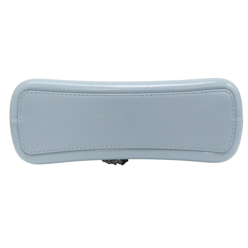 藍色 牛皮 流浪包 鍊帶 肩背包【CHANEL 香奈兒】 A93824-3