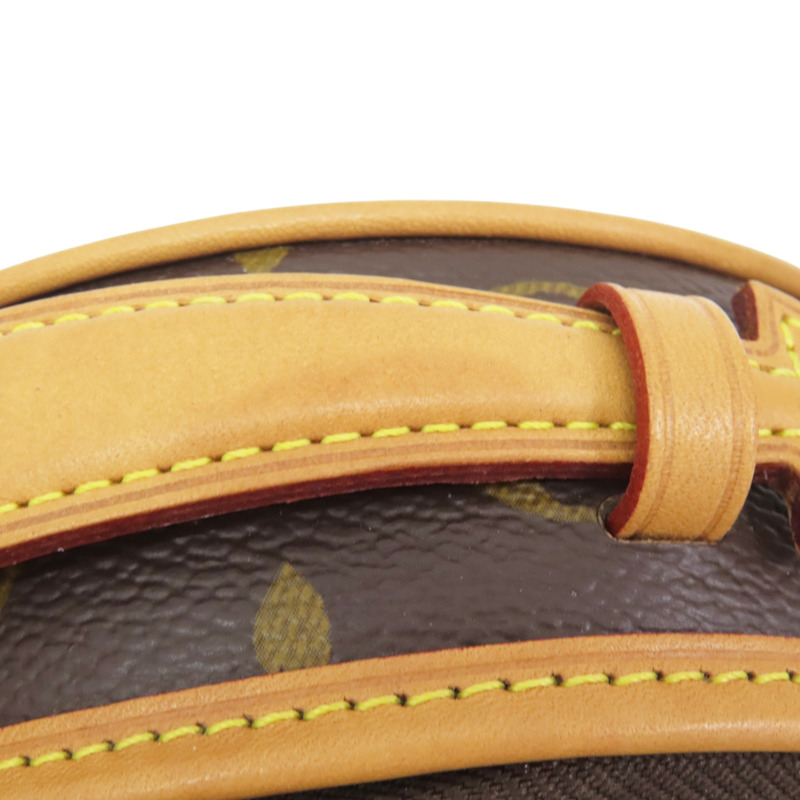 棕色 原花 PVC塗層帆布 Mini Boite Chapeau 圓餅 肩背包【LOUIS VUITTON LV 路易威登】 M83575-16