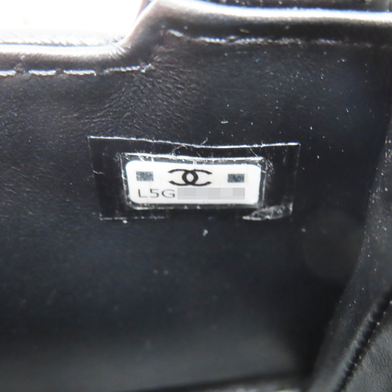 黑色 牛皮 Kelly nano 鍊帶 肩背包【CHANEL 香奈兒】 AP3435-6