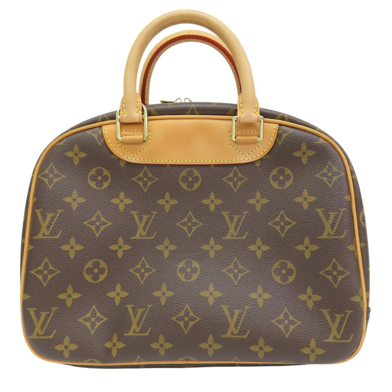 棕色 原花帆布 Trouville 手提包 小珍包【LOUIS VUITTON LV 路易威登】 M42228-1