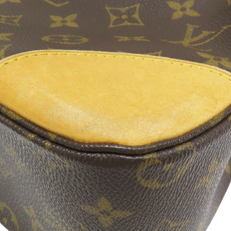 棕色 原花 PVC塗層帆布 Boulogne 30 肩背包【LOUIS VUITTON LV 路易威登】 M51265-12