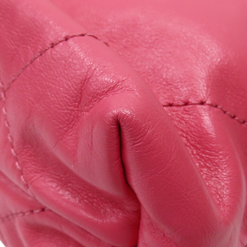 粉色 菱格紋 牛皮 22 MINI 肩背包 無卡 AS3980【CHANEL 香奈兒】 AS3980-13