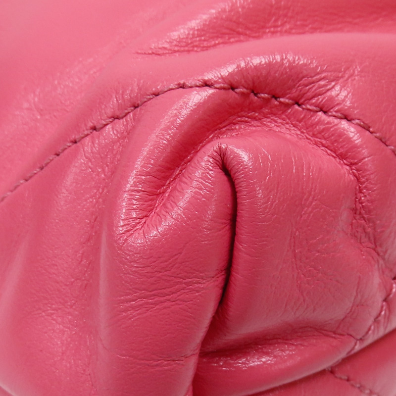 粉色 菱格紋 牛皮 22 MINI 肩背包 無卡 AS3980【CHANEL 香奈兒】 AS3980-14