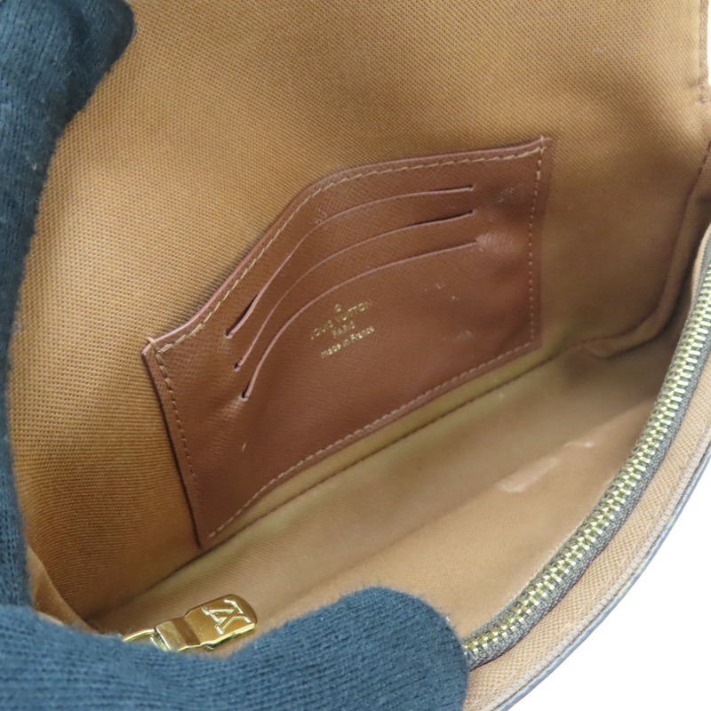 棕色 原花帆布 Wallet on Chain Ivy 肩背包【LOUIS VUITTON LV 路易威登】 M81911-4