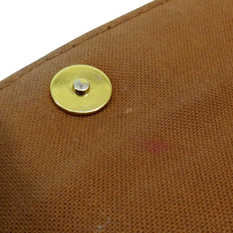 棕色 原花帆布 Wallet on Chain Ivy 肩背包【LOUIS VUITTON LV 路易威登】 M81911-13