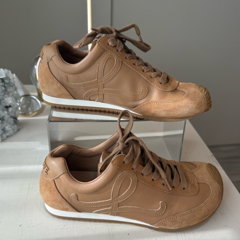 LOEWE Ballet Runner 2.0 棕色芭蕾德訓鞋 37號
