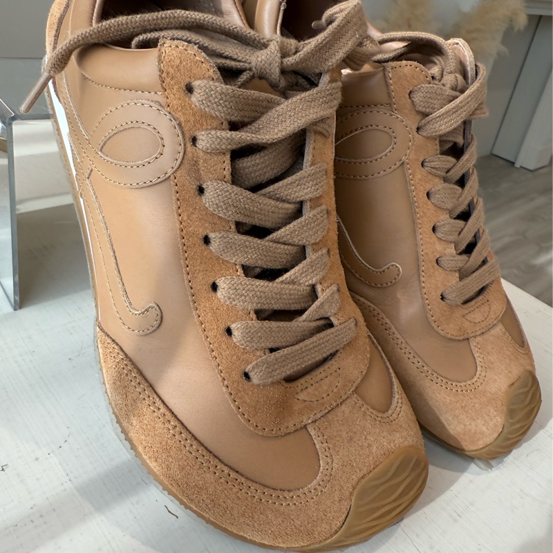 LOEWE Ballet Runner 2.0 棕色芭蕾德訓鞋 37號-3