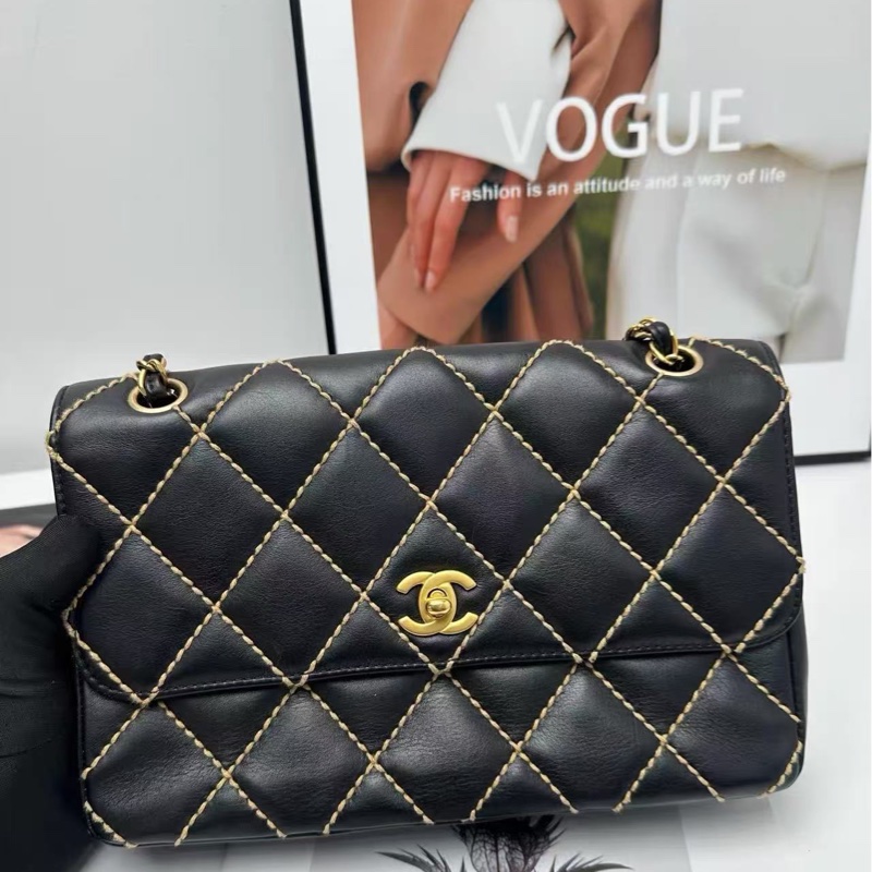 Chanel 菱格紋包 尺寸25*17*6 99新配件塵袋-0