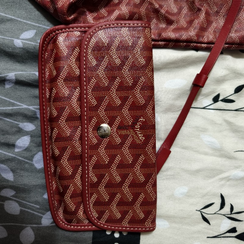 Goyard紅色購物包-3