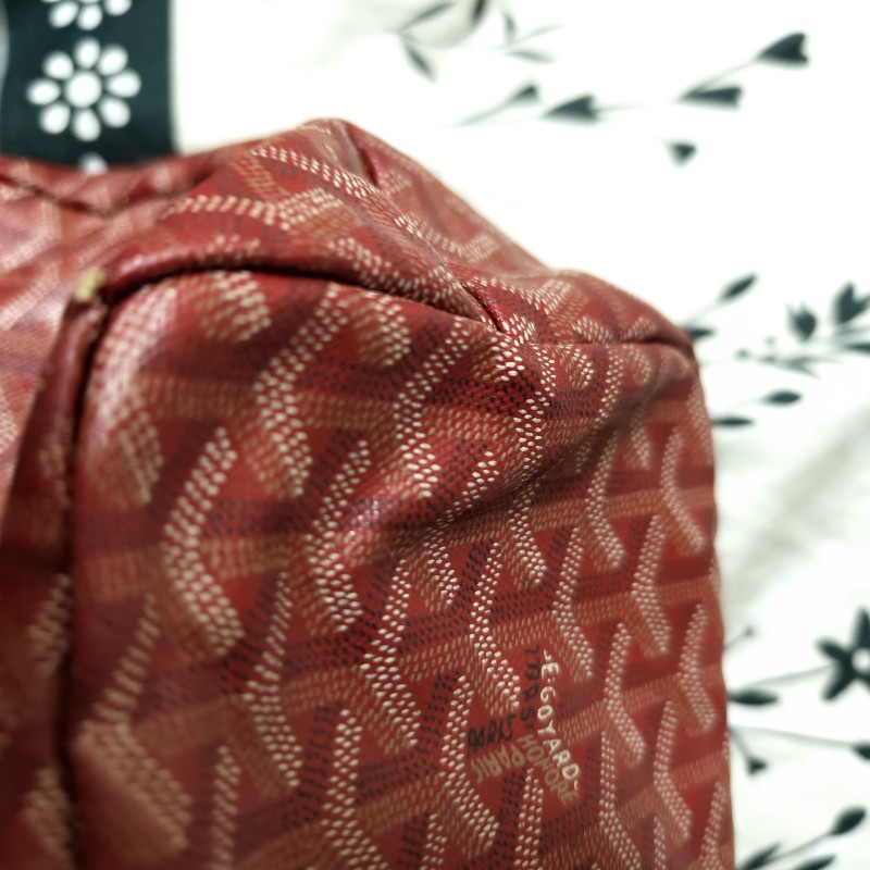 Goyard紅色購物包-6