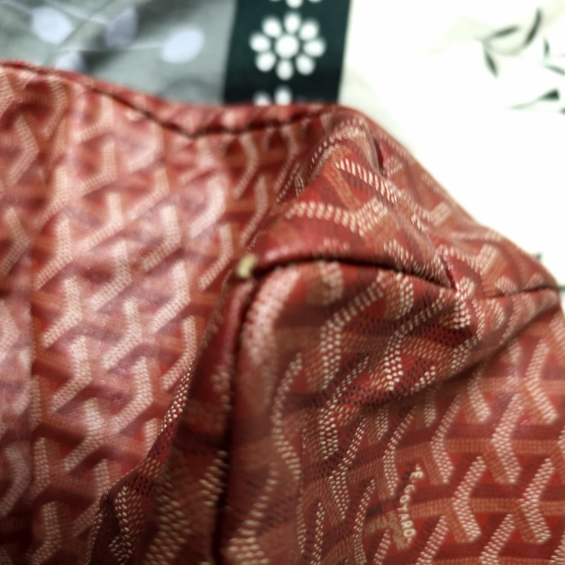 Goyard紅色購物包-7