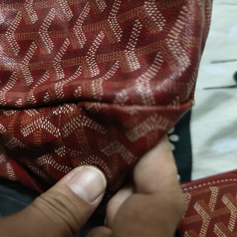 Goyard紅色購物包-8