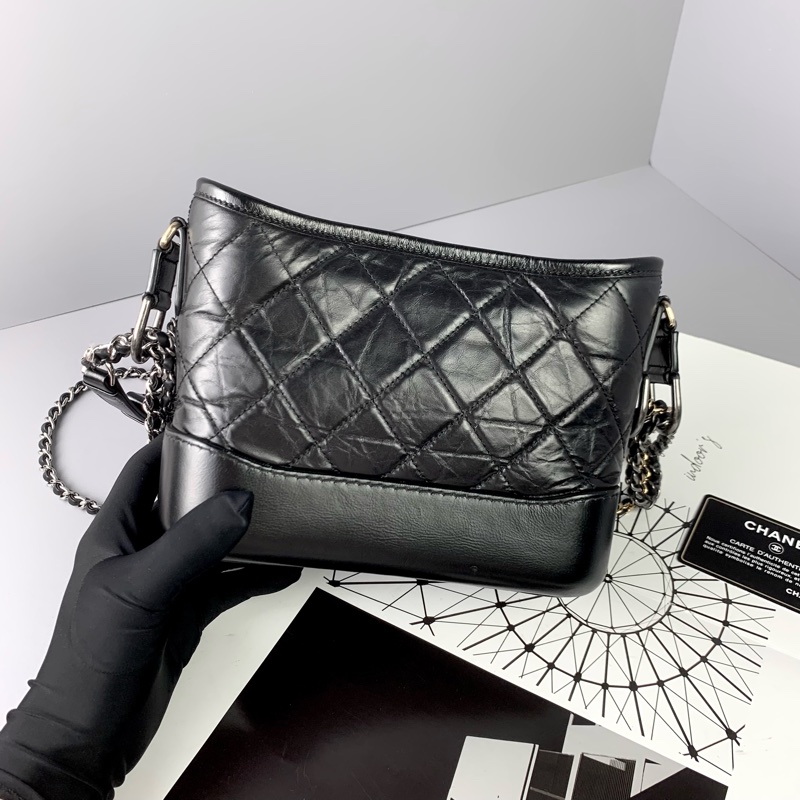 Chanel流浪包小號黑金-0