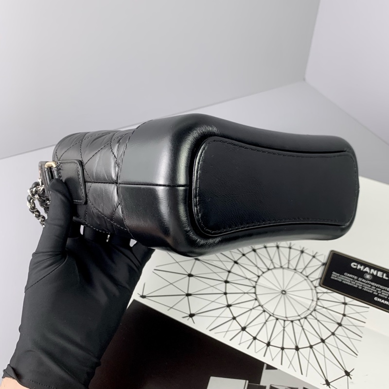 Chanel流浪包小號黑金-3