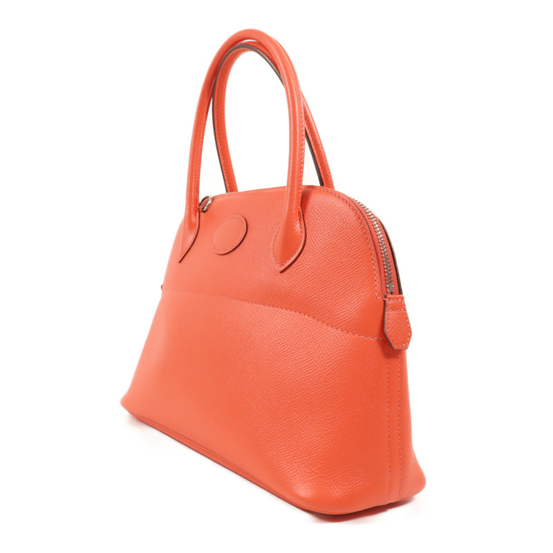 HERMES Epsom皮革Bolide 27銀扣手挽肩背兩用袋Capucine-2