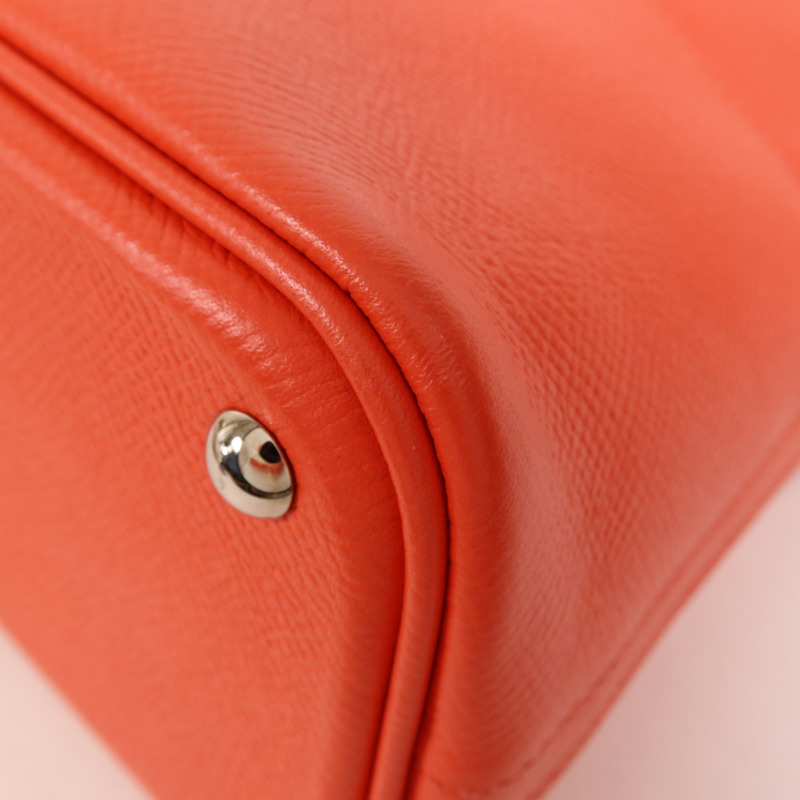 HERMES Epsom皮革Bolide 27銀扣手挽肩背兩用袋Capucine-5