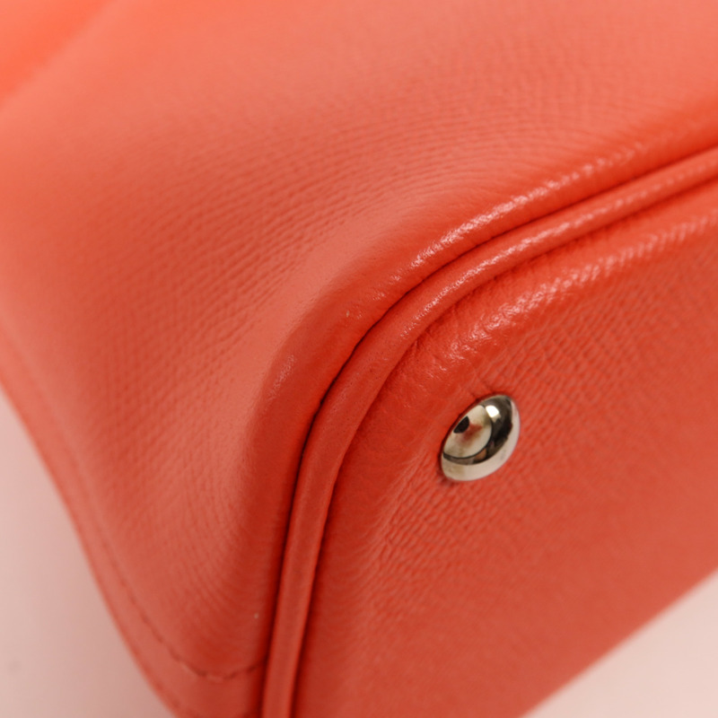 HERMES Epsom皮革Bolide 27銀扣手挽肩背兩用袋Capucine-6