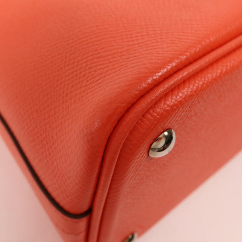 HERMES Epsom皮革Bolide 27銀扣手挽肩背兩用袋Capucine-8