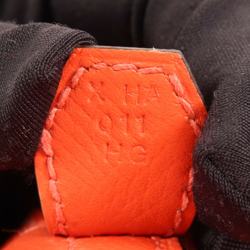 HERMES Epsom皮革Bolide 27銀扣手挽肩背兩用袋Capucine-11