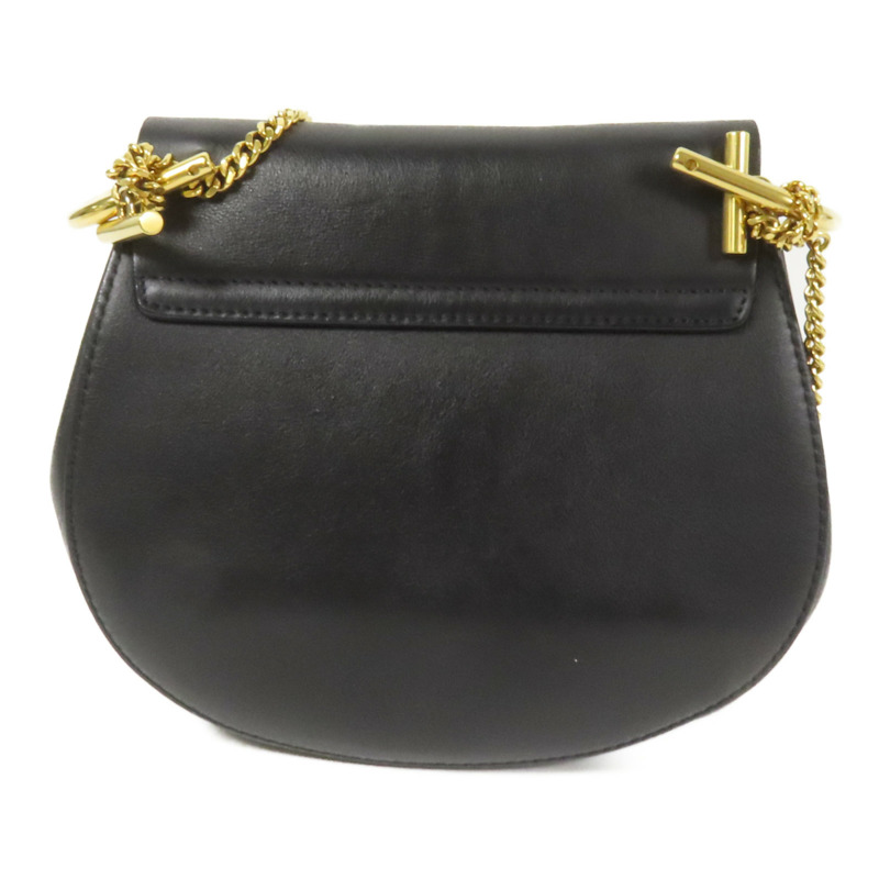 Chloe 牛皮皮革Drew金扣鏈帶肩背袋-1