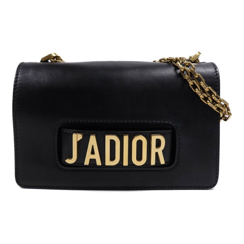 Dior 牛皮皮革Jadior金扣鏈帶肩背袋-0
