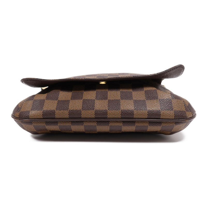LOUIS VUITTON Damier Musette Tango金扣肩背袋棕色-3