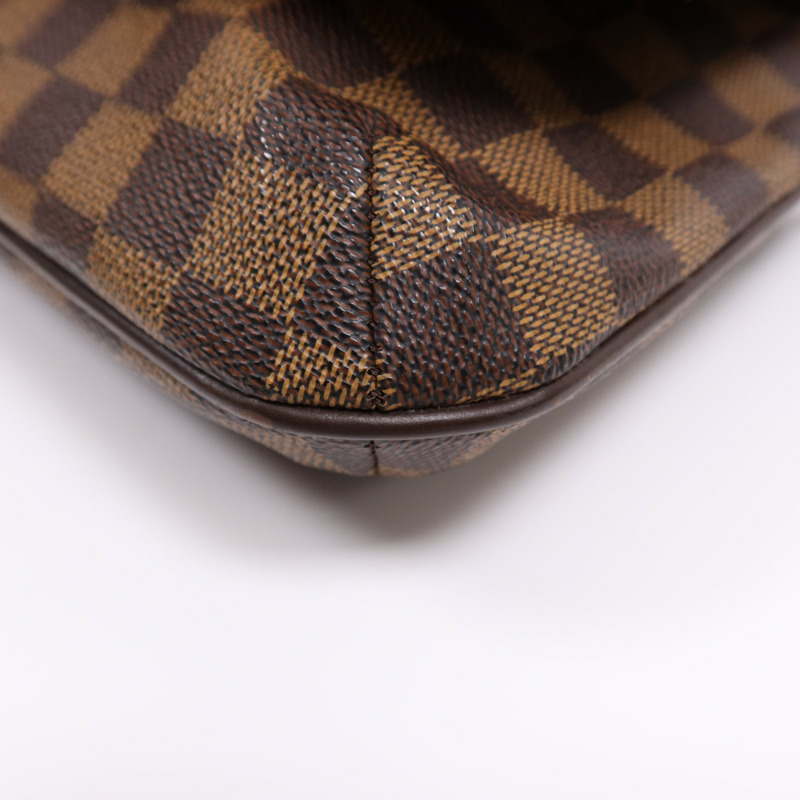 LOUIS VUITTON Damier Musette Tango金扣肩背袋棕色-10