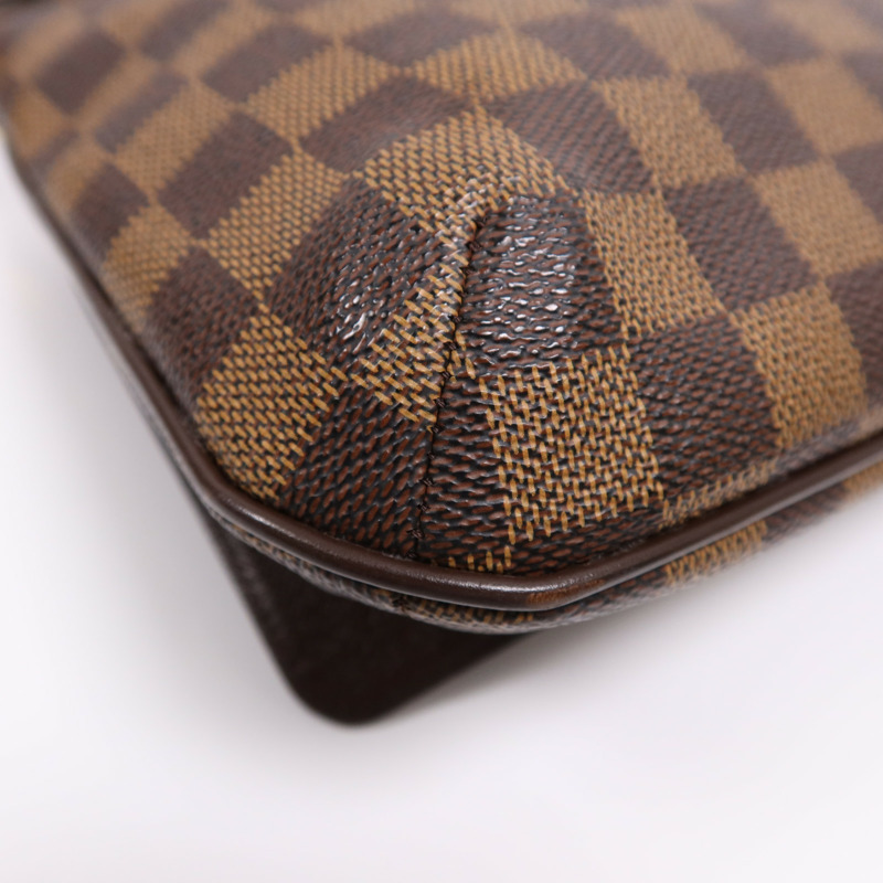 LOUIS VUITTON Damier Musette Tango金扣肩背袋棕色-13