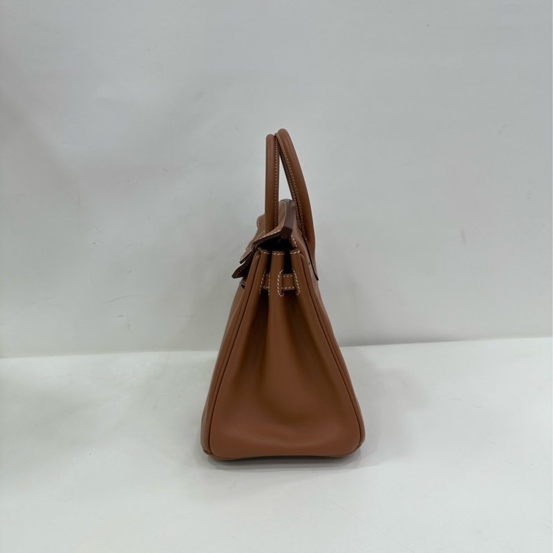 Hermes 愛馬仕 birkin25 Jonathan皮、金棕金扣U刻、99新近閒置,膜都在,原購證-3