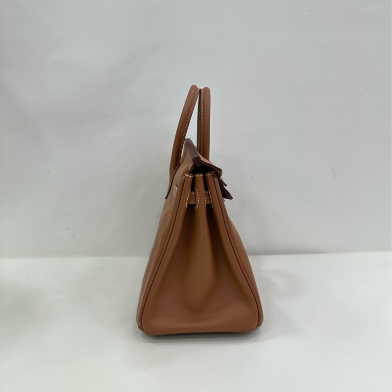 Hermes 愛馬仕 birkin25 Jonathan皮、金棕金扣U刻、99新近閒置,膜都在,原購證-4