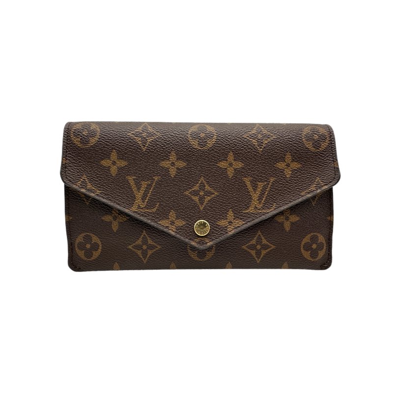 Louis Vuitton Monogram Portefeuille Sarah 皮夾,玫瑰紅色內裝-0