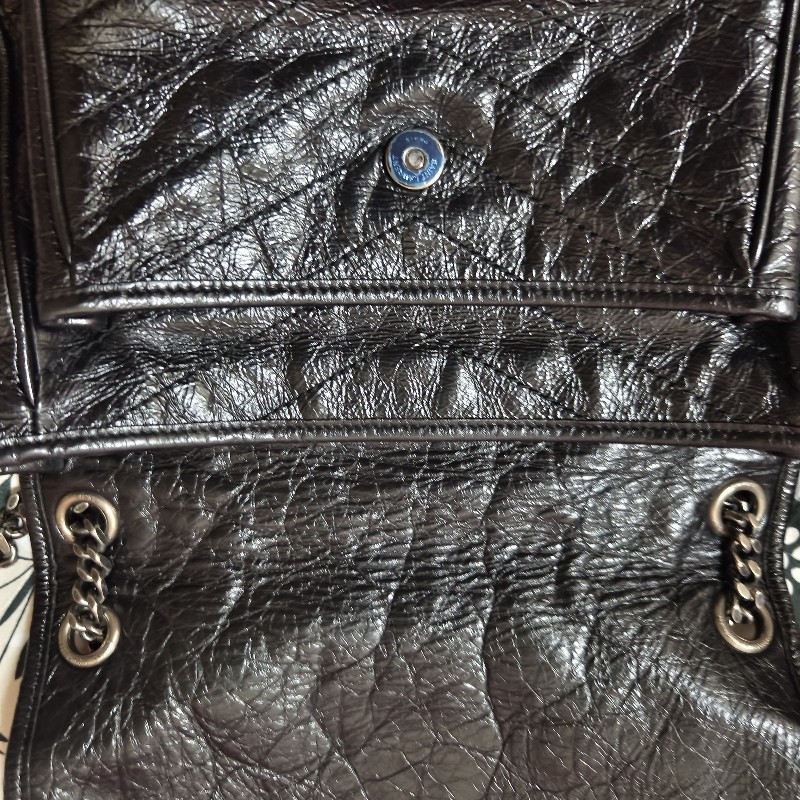 YSL黑色Niki肩背2用包-3