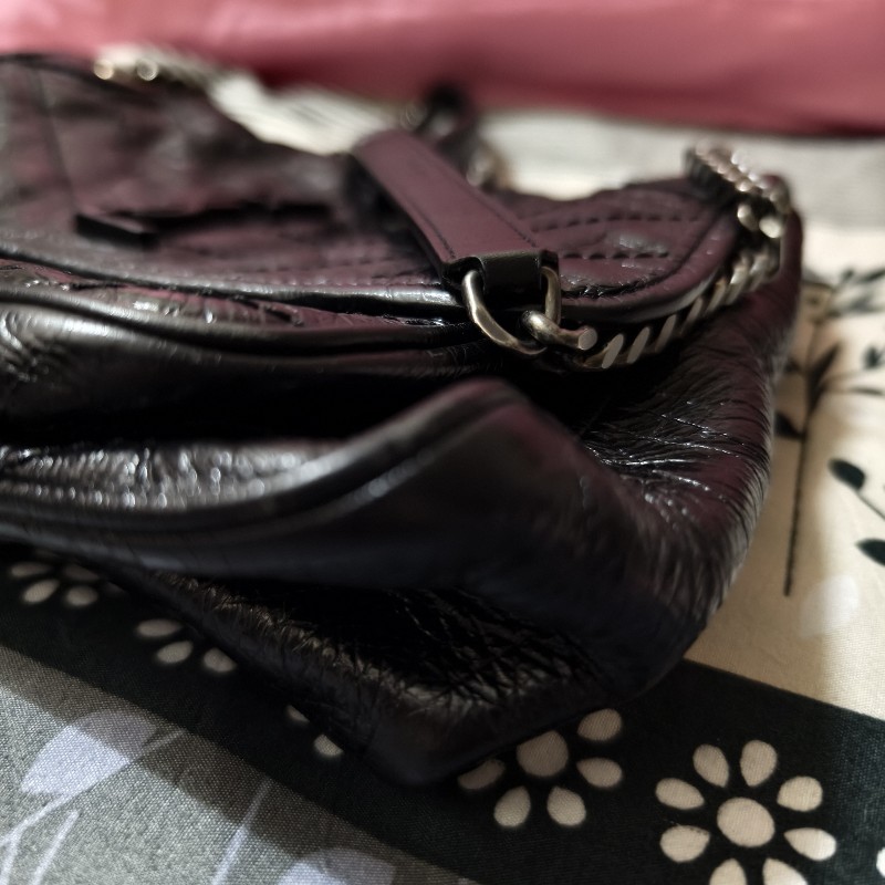 YSL黑色Niki肩背2用包-9